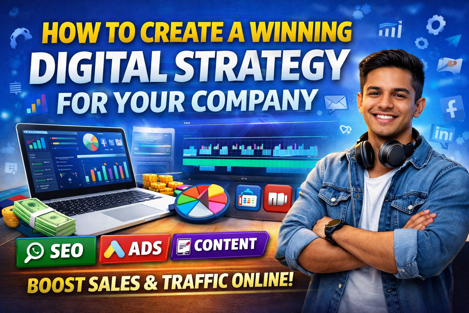 How to create a winning digital strategy for your company to boost traffic, SEO, and online sales