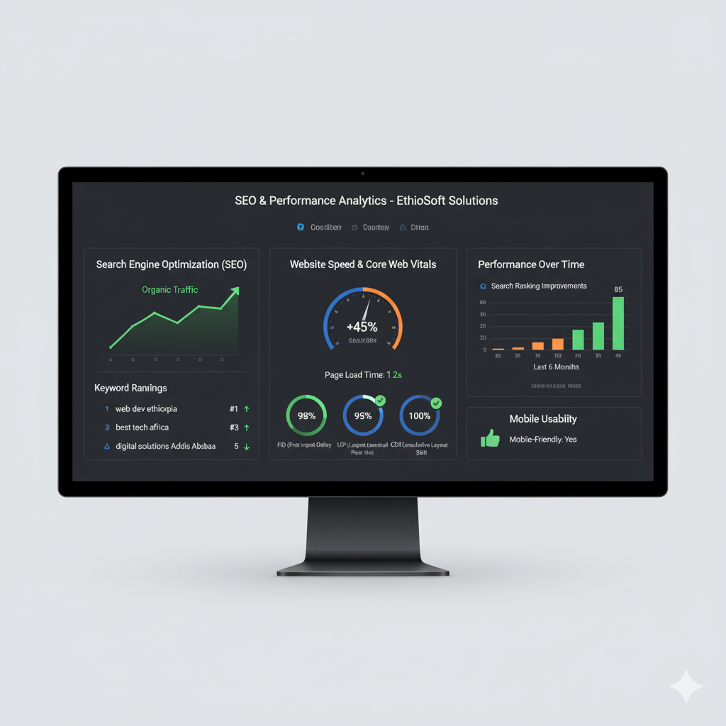 SEO optimization and performance analysis for websites.