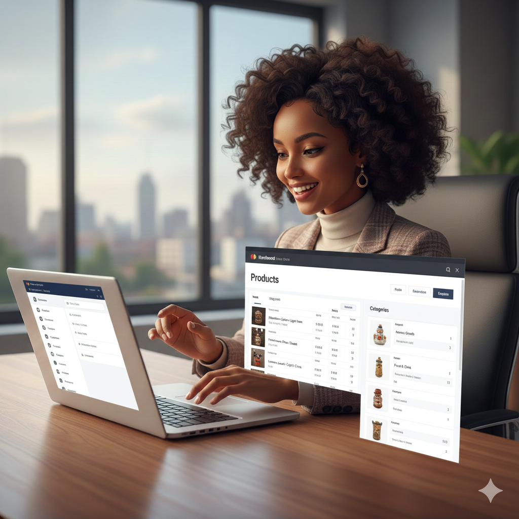 WooCommerce dashboard showing online store setup for e-commerce business in Ethiopia