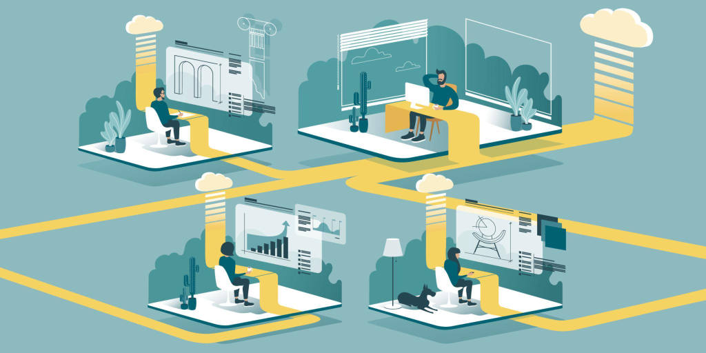 Remote work and learning with cloud technology